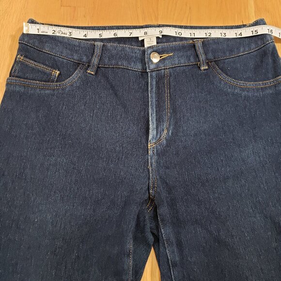 Zenergy by Chicos Women Jeans Size 1/M8 Regular Dark Blue Denim Stretch - Picture 8 of 15